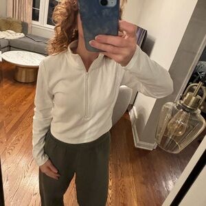 Aritzia Sunday Best quarter zip shirt